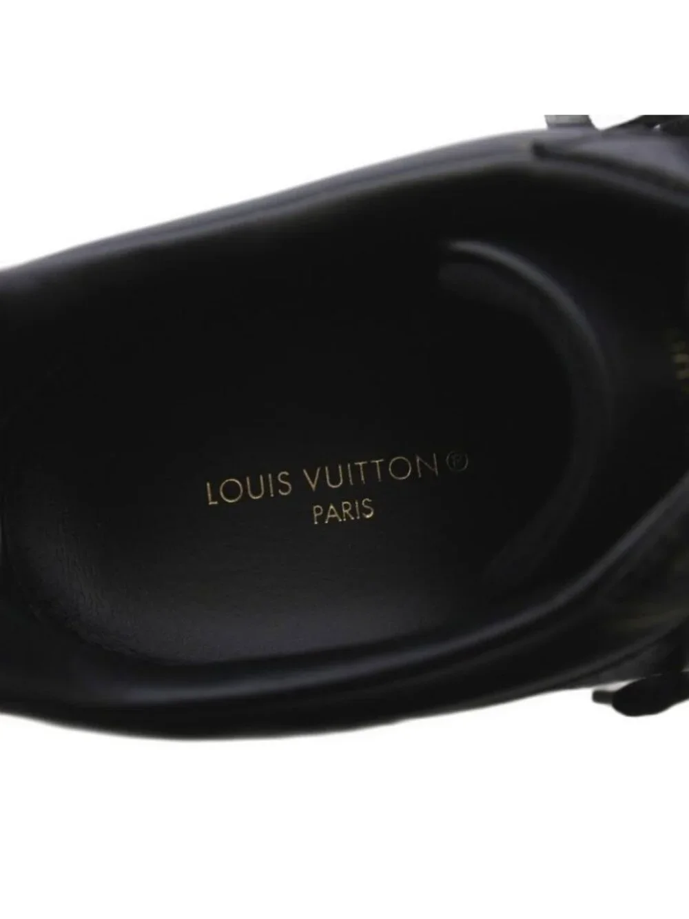 Louis Vuitton Luxembourg Line Monogram Eclipse Sneakers Shoes Leather 7 Black YT - Picture 5 of 8